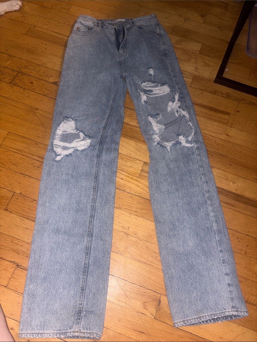 Pacsun Women's Light Blue Distressed High-Rise Jeans sz23